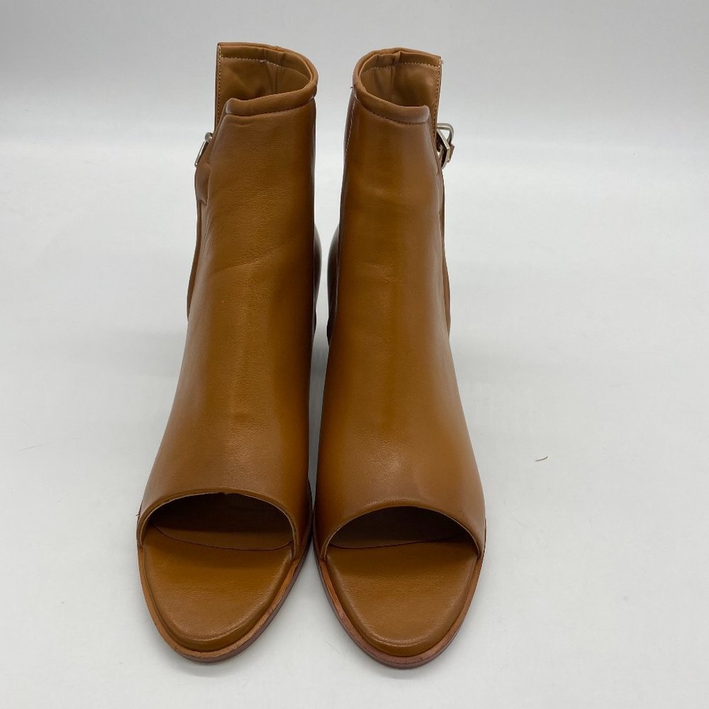 FSJ Peep Open ToeCut Out Buckle Ankle Booties